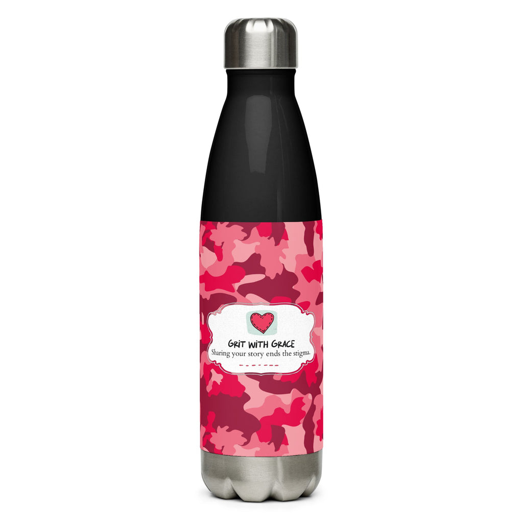 Army Enthusiast Camouflage Steel Water Bottle