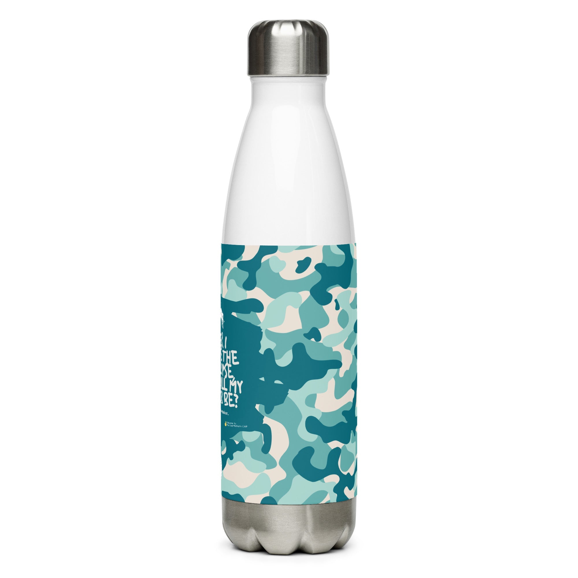 Army Enthusiast Camouflage Steel Water Bottle