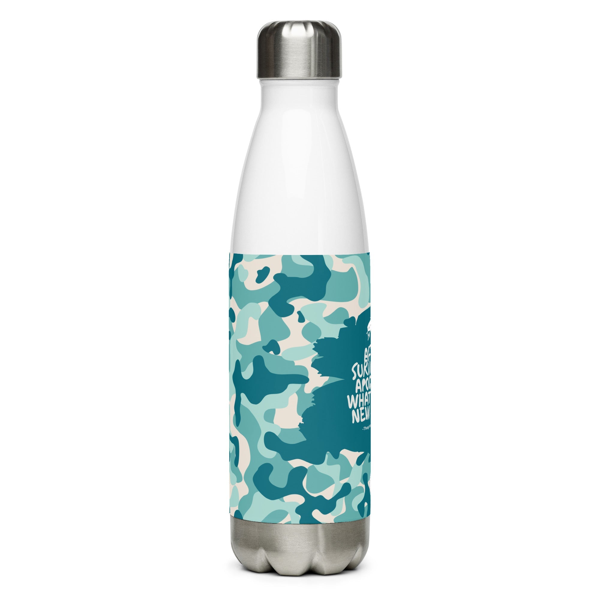 Army Enthusiast Camouflage Steel Water Bottle