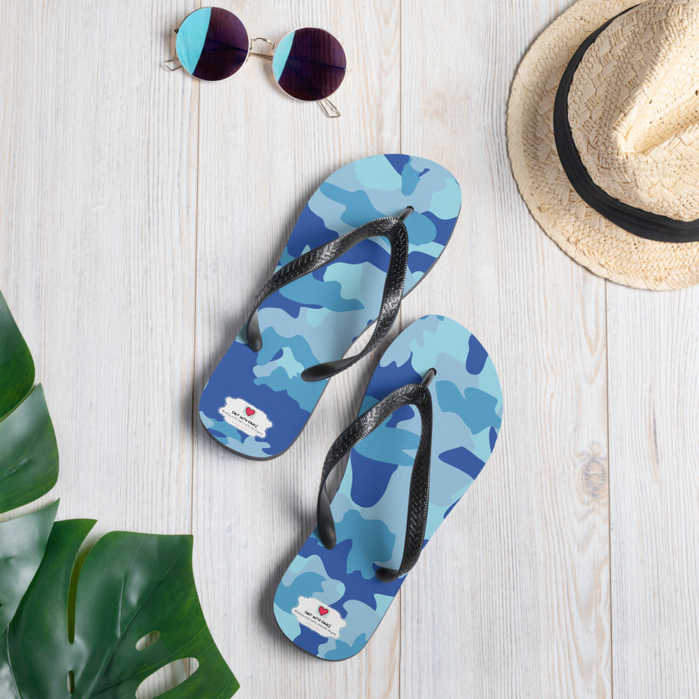 Army Enthusiast Camouflage Flip Flops