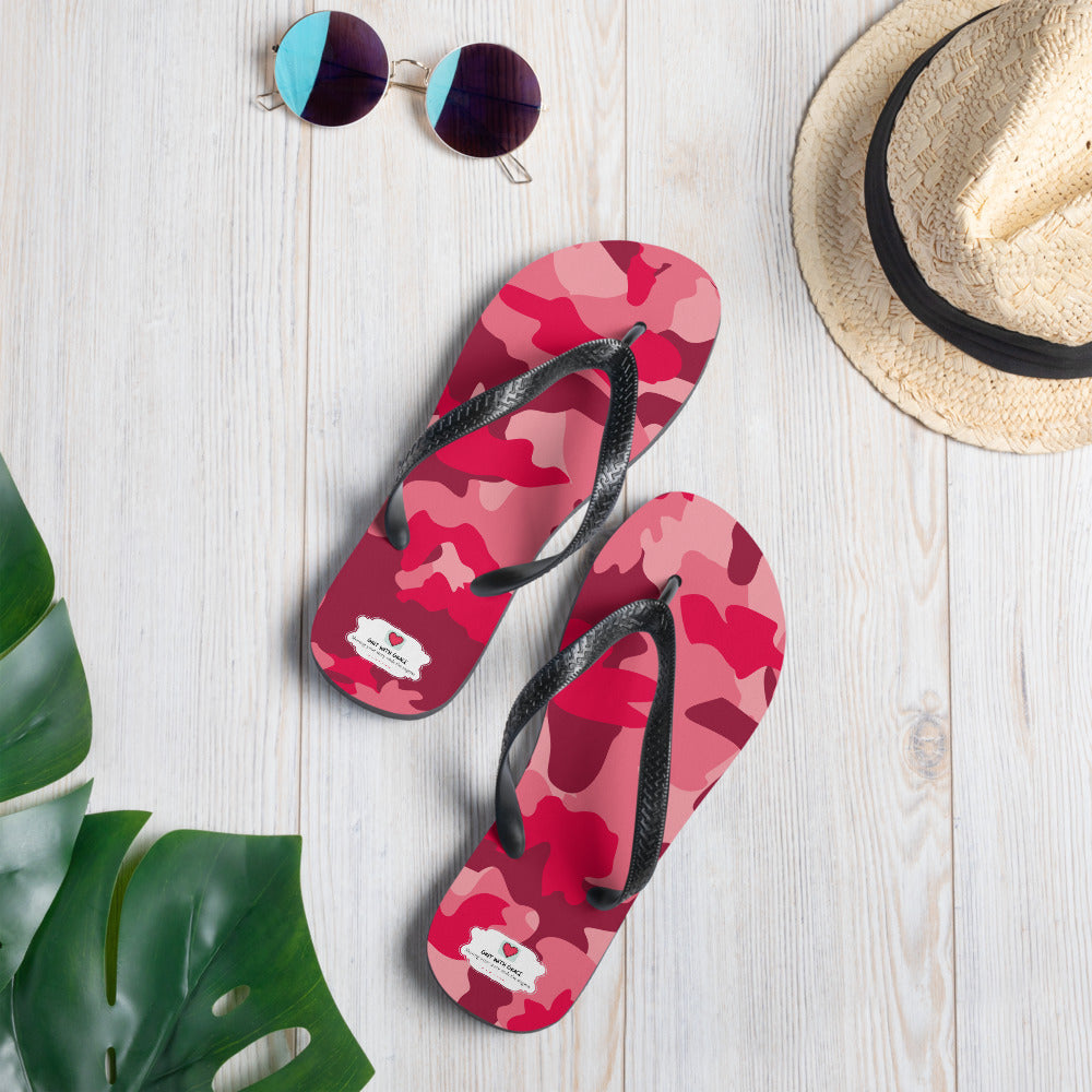 Army Enthusiast Camouflage Flip Flops
