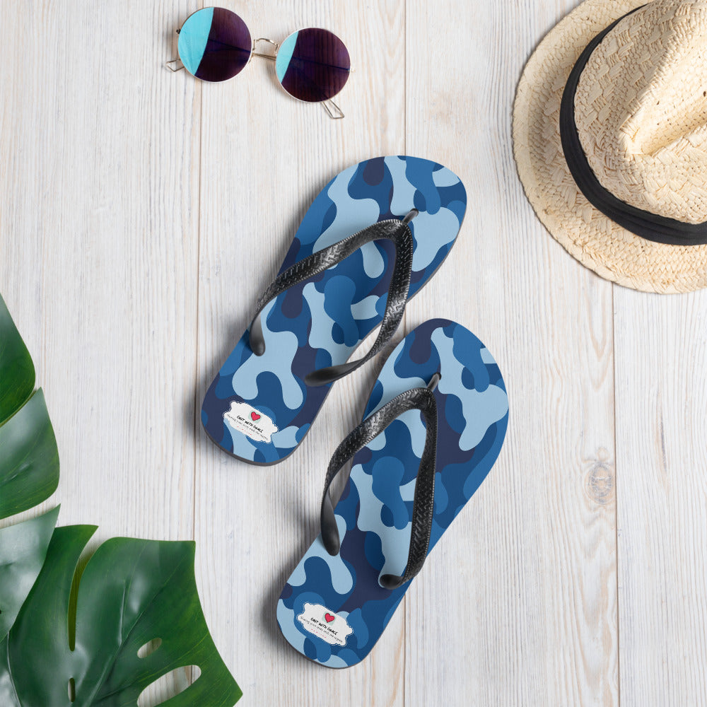 Army Enthusiast Camouflage Flip Flops
