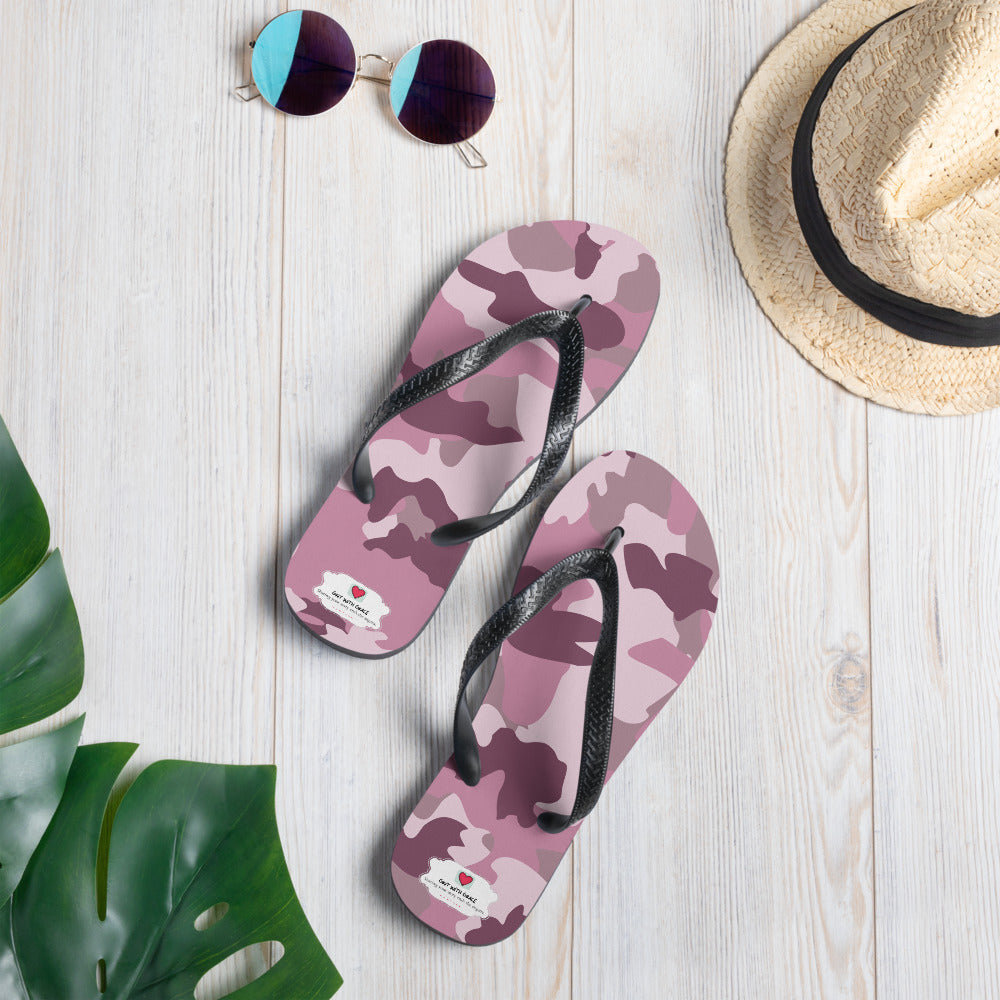 Army Enthusiast Camouflage Flip Flops