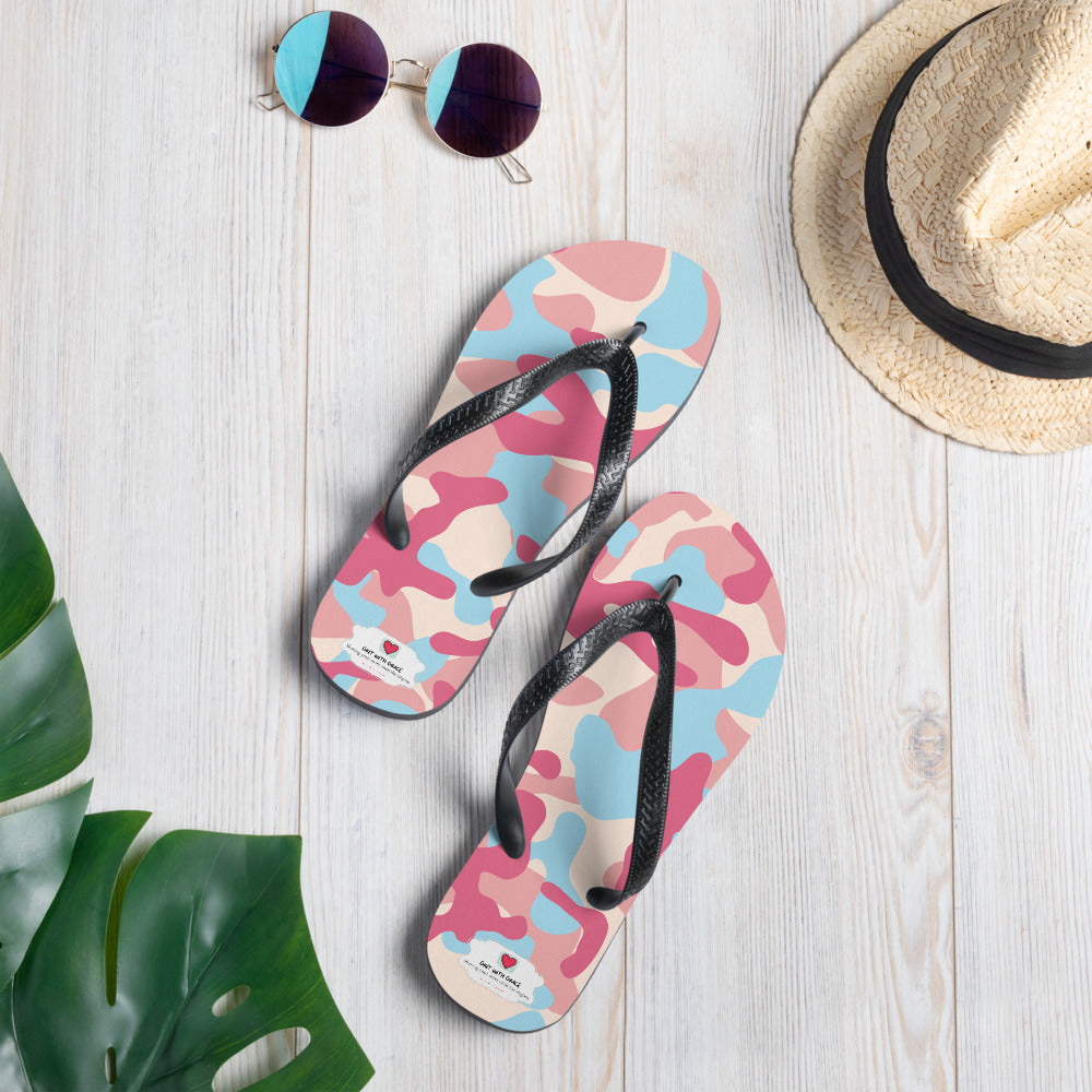 Army Enthusiast Camouflage Flip Flops