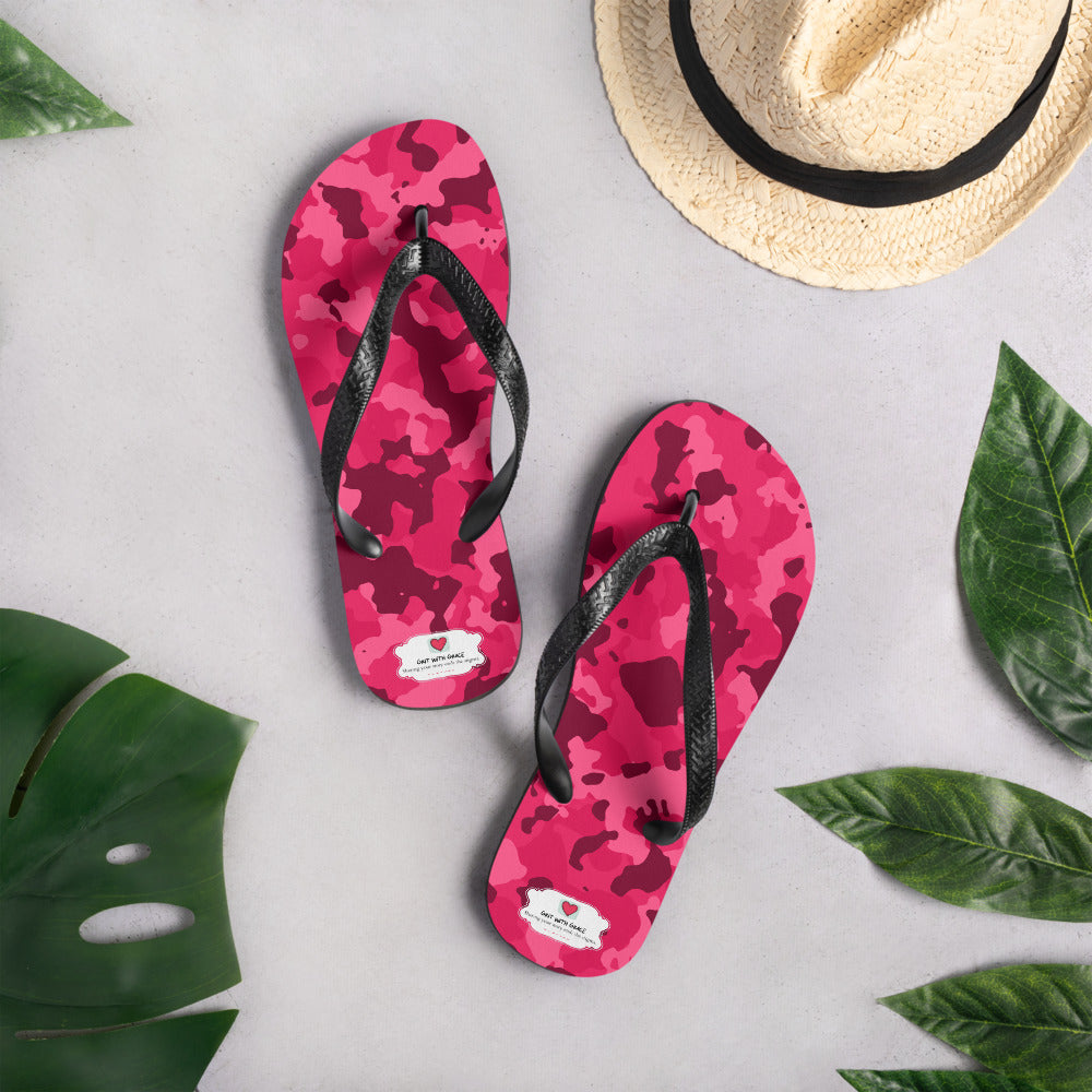 Army Enthusiast Camouflage Flip Flops