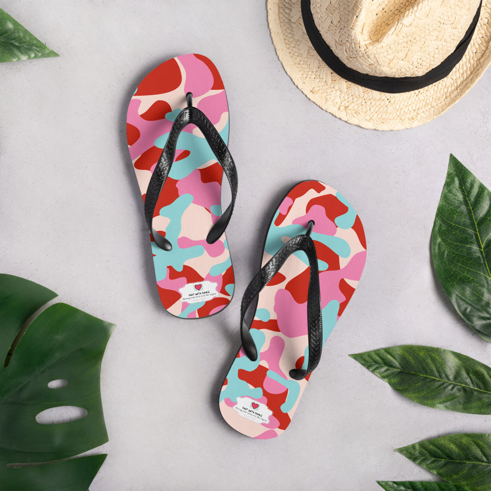 Army Enthusiast Camouflage Flip Flops