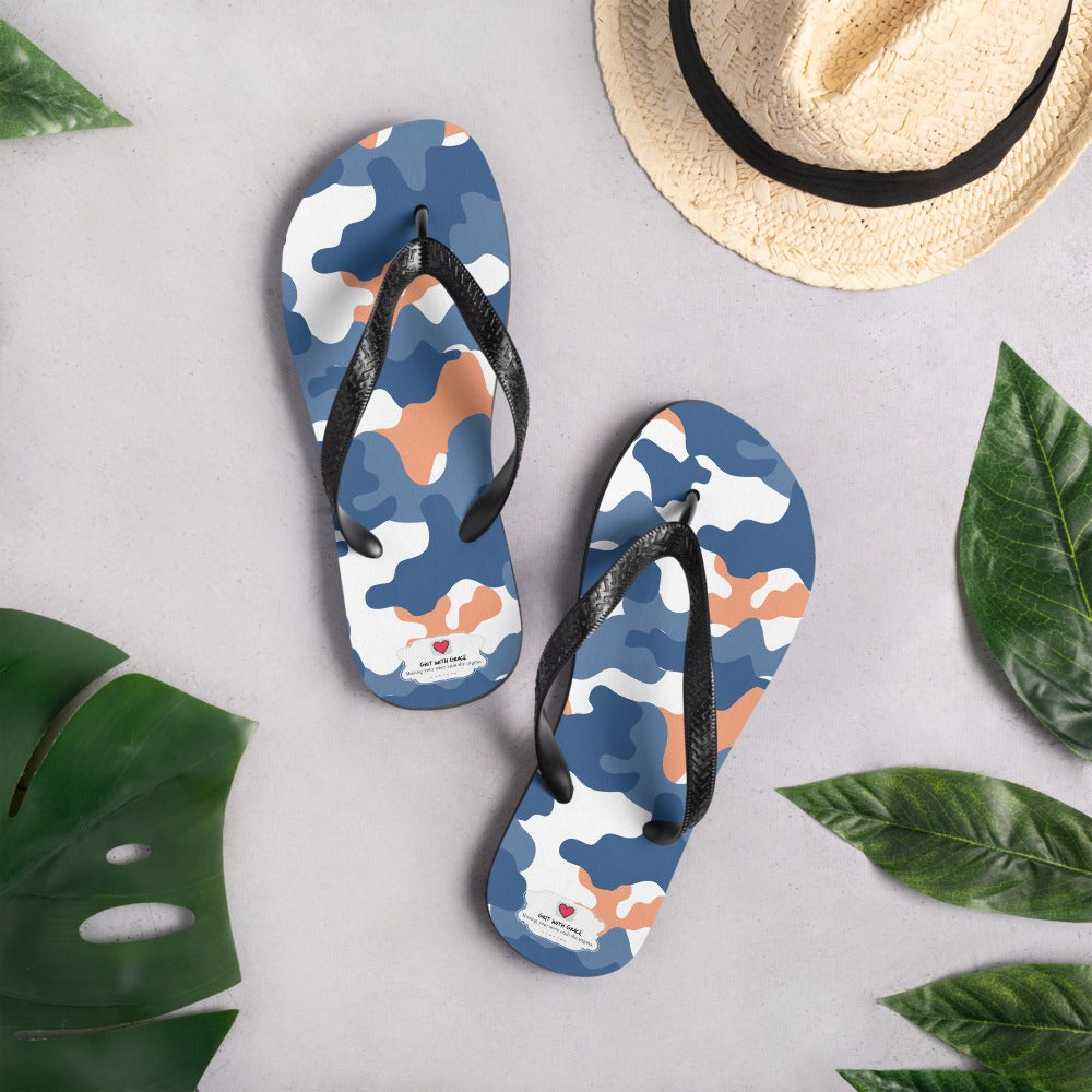 Army Enthusiast Camouflage Flip Flops