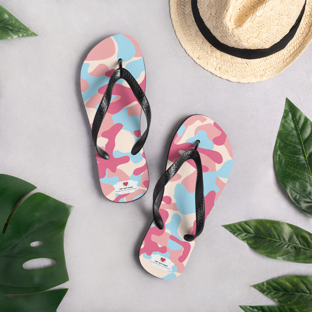 Army Enthusiast Camouflage Flip Flops