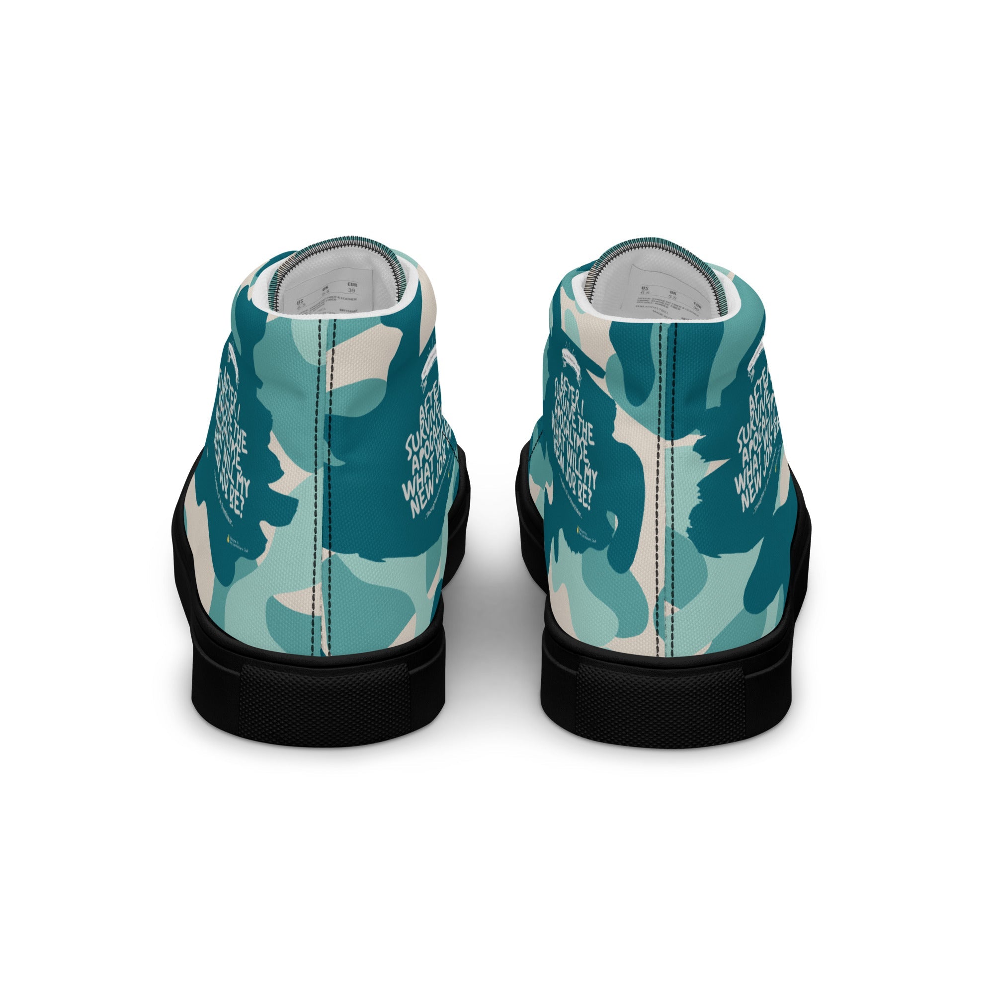 Army Enthusiast Women's High-Top Camouflage Sneakers