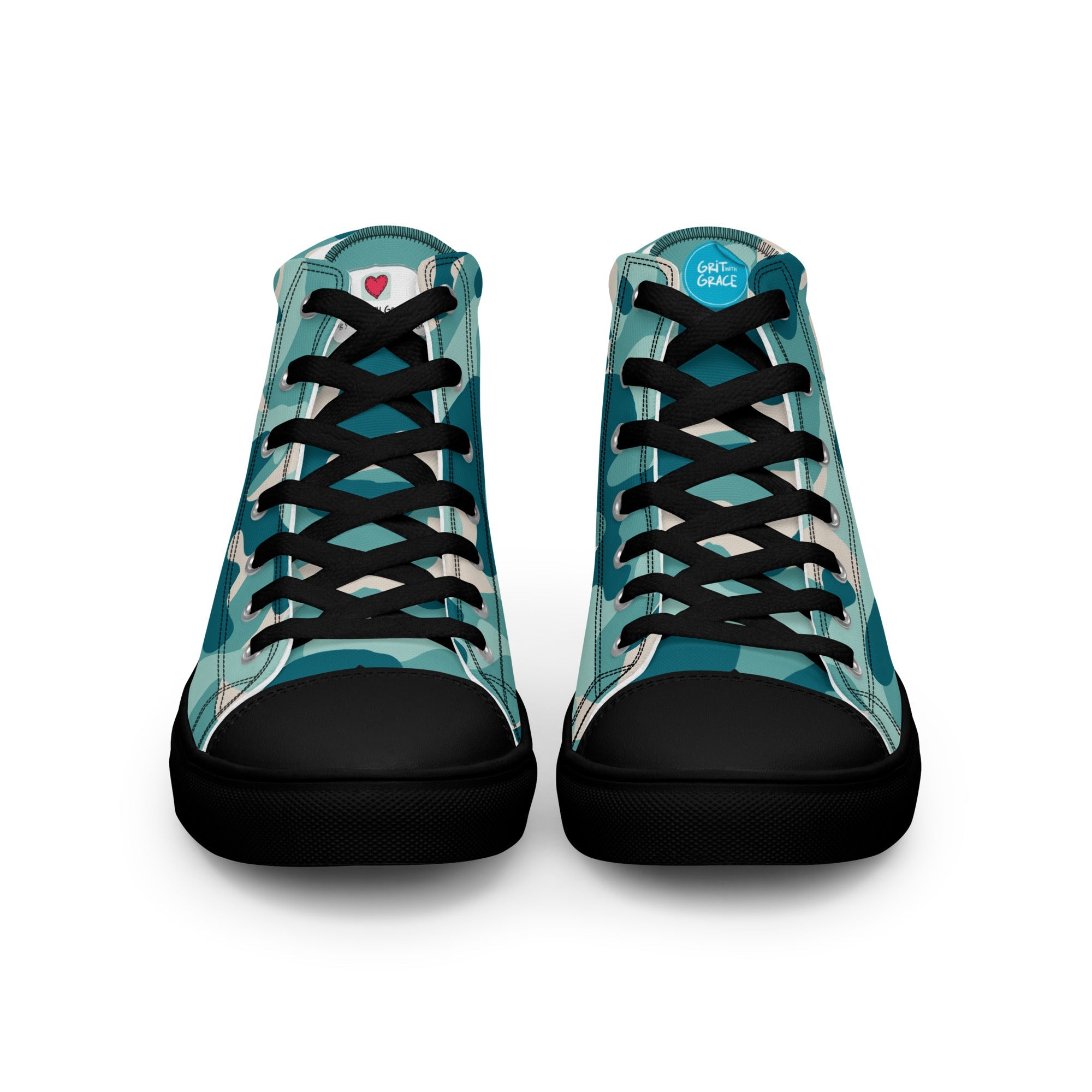 Army Enthusiast Women's High-Top Camouflage Sneakers