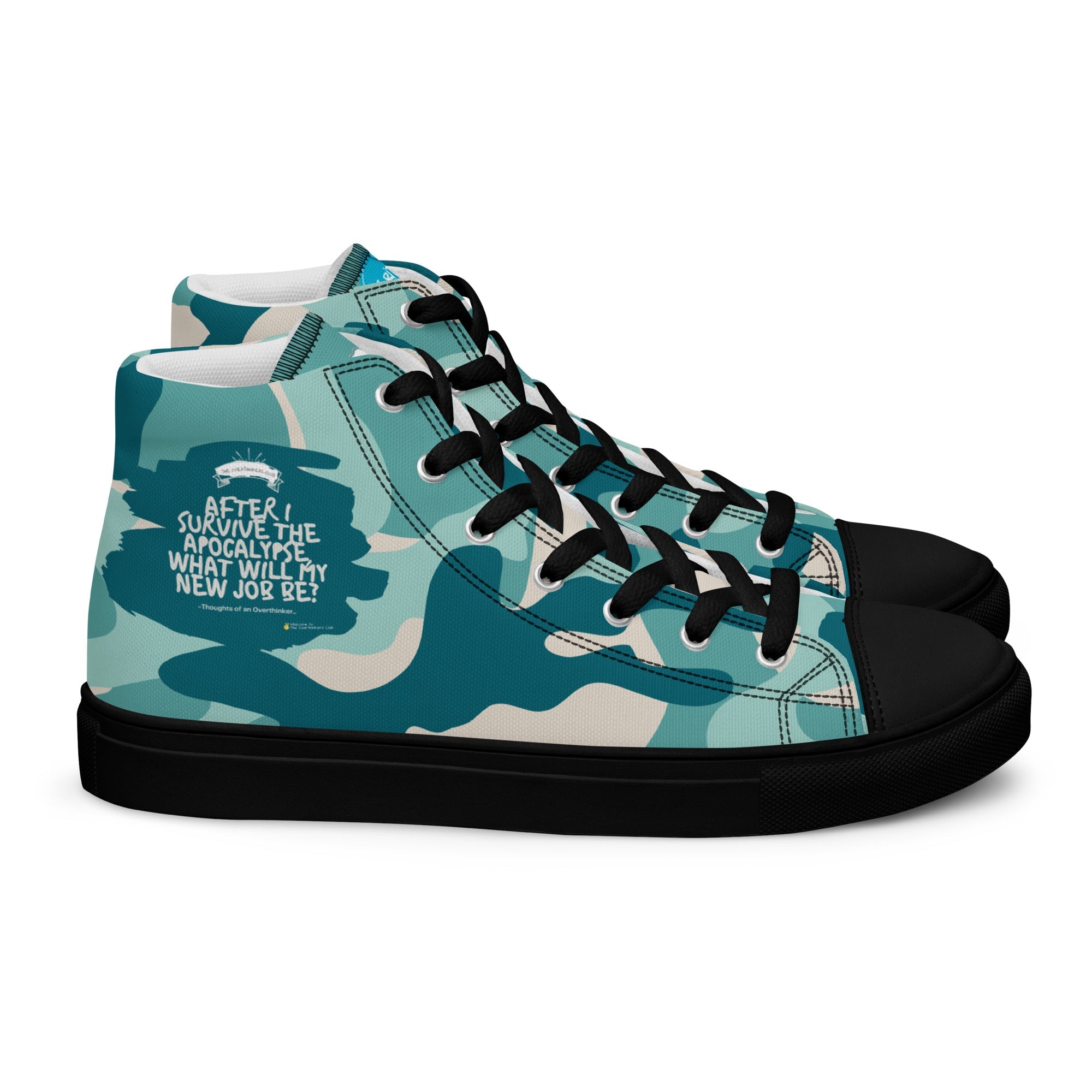 Army Enthusiast Women's High-Top Camouflage Sneakers