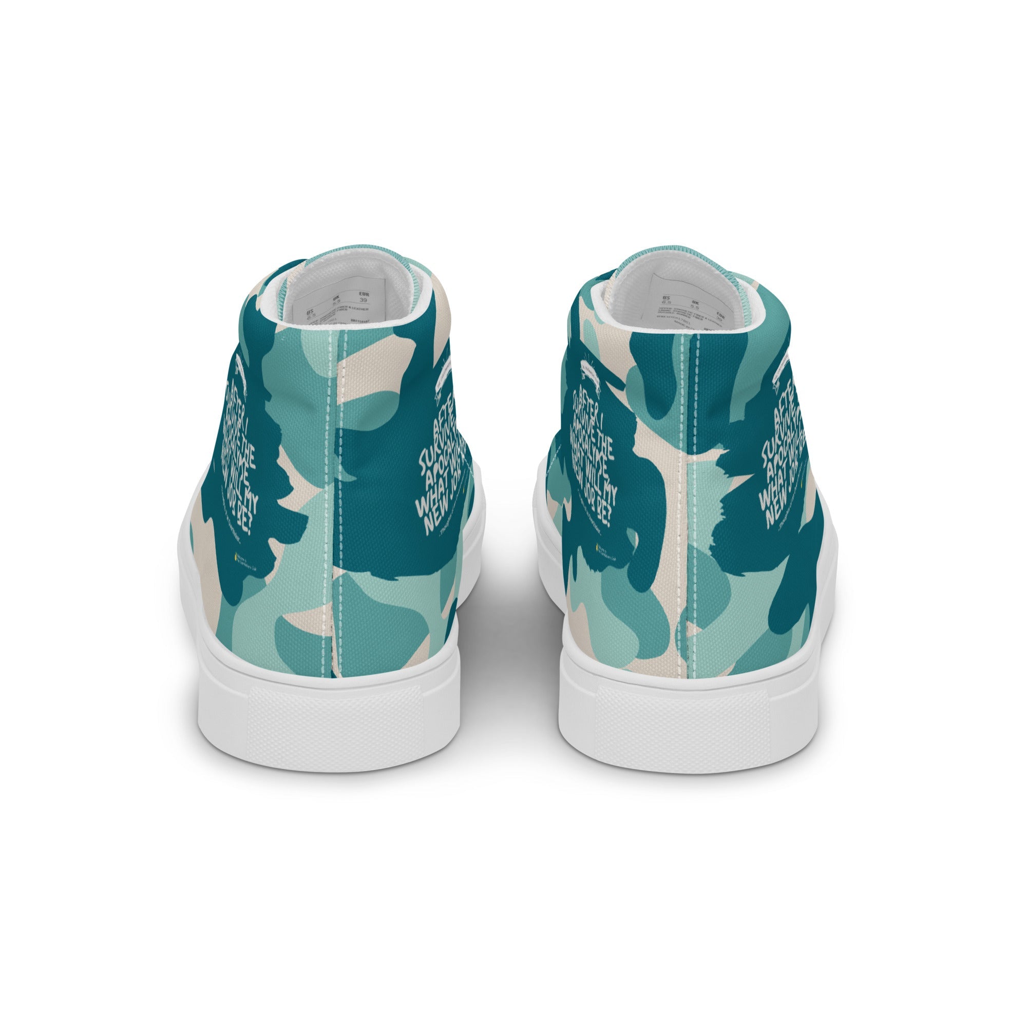Army Enthusiast Women's High-Top Camouflage Sneakers
