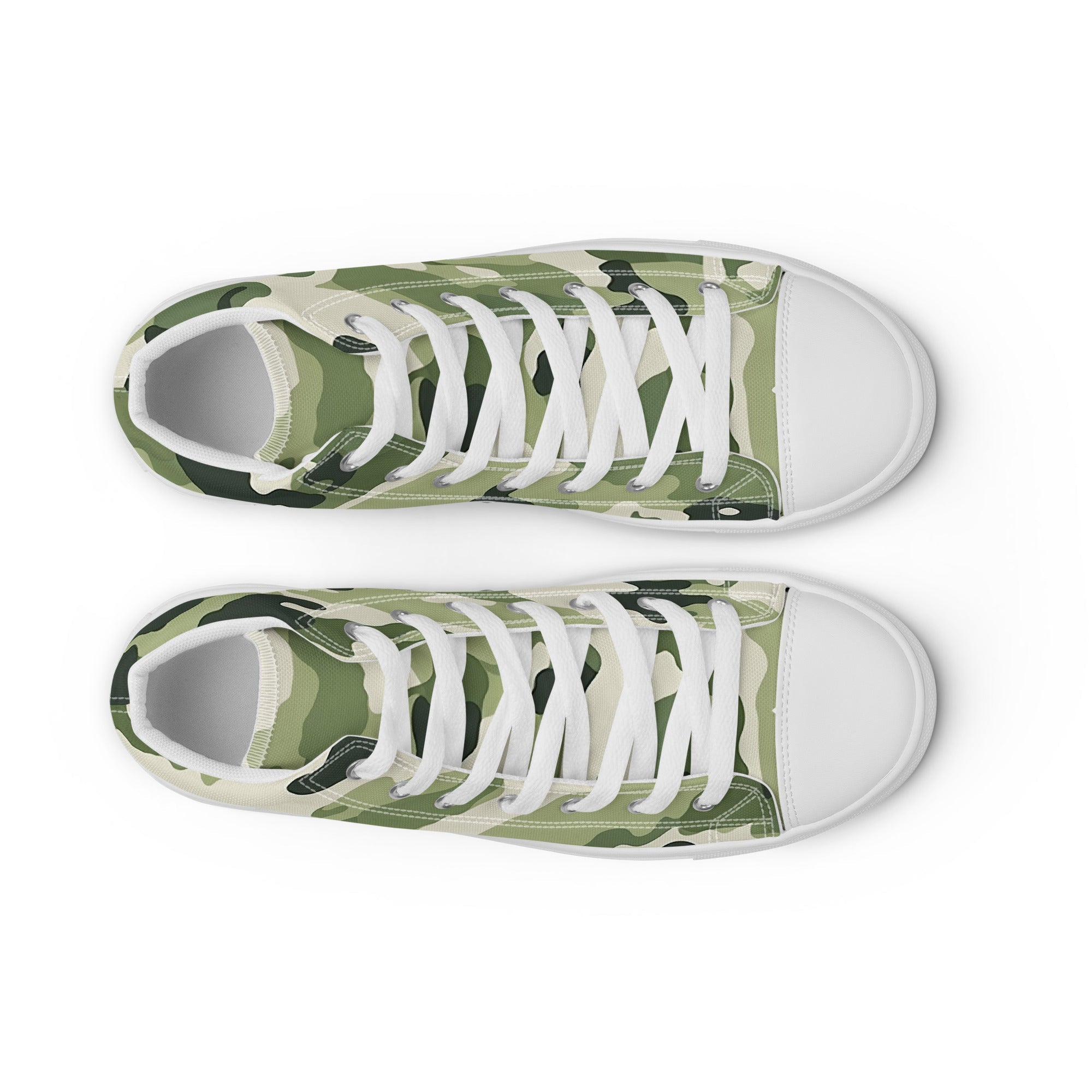 Army Enthusiast Women's High-Top Camouflage Sneakers
