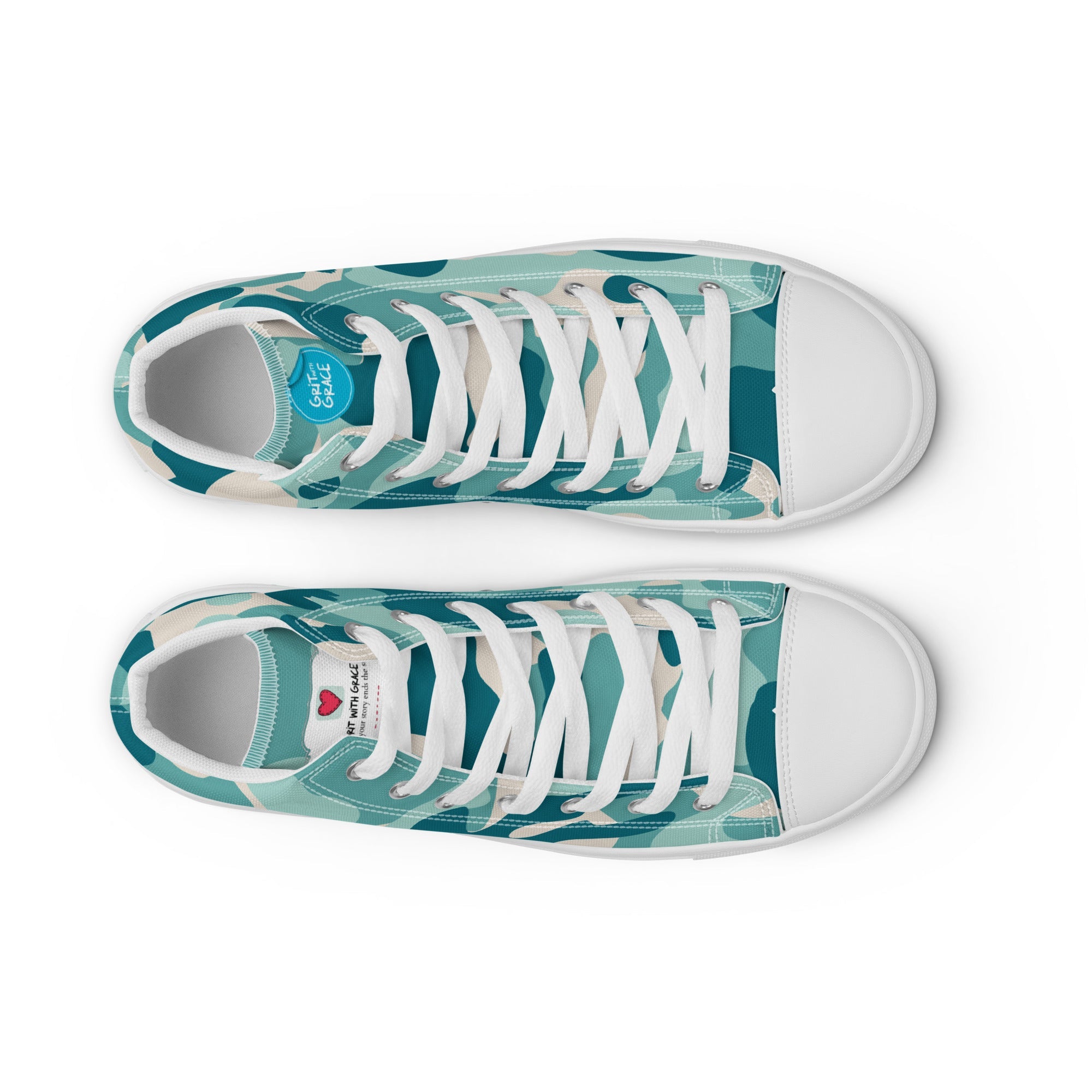 Army Enthusiast Women's High-Top Camouflage Sneakers