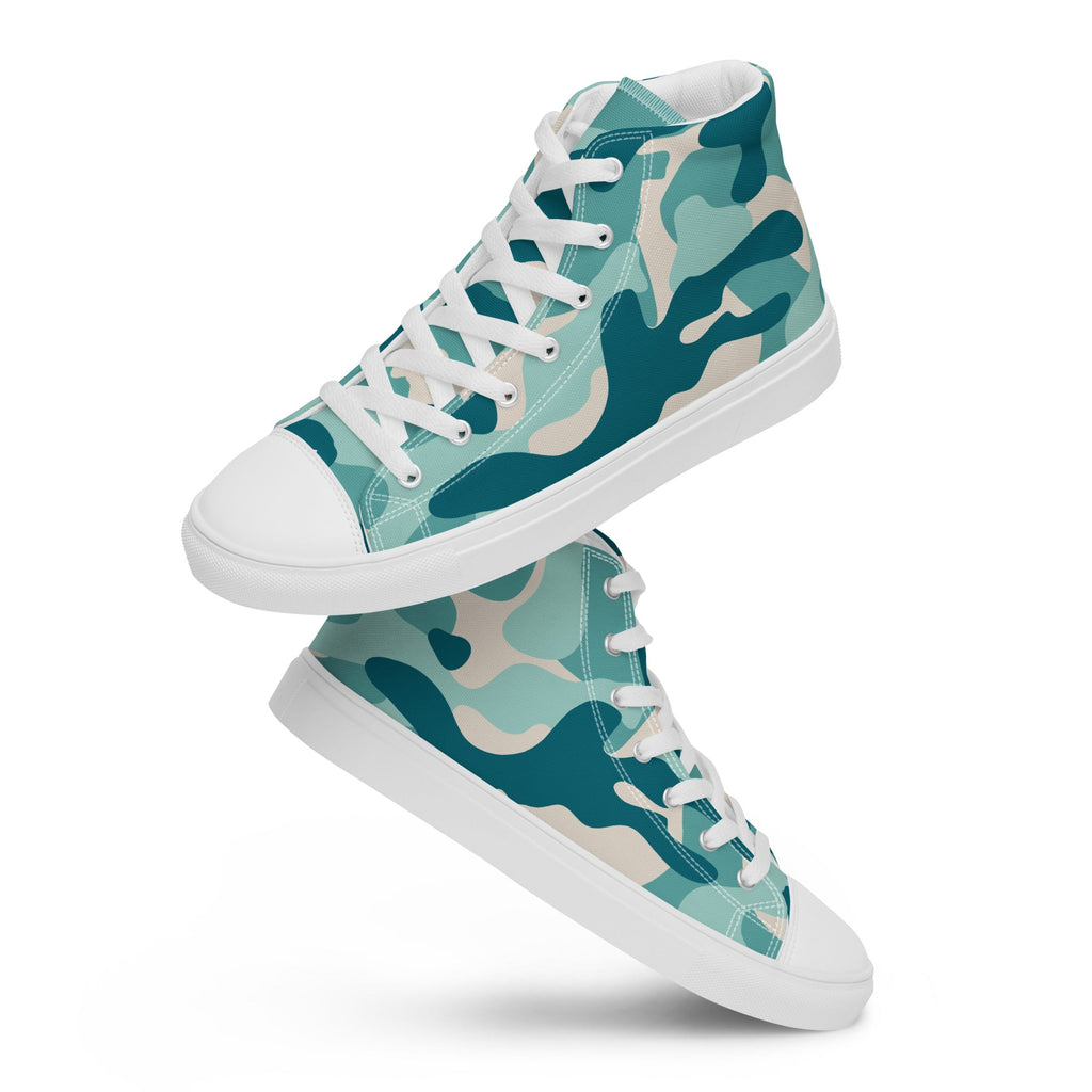 Army Enthusiast Women's High-Top Camouflage Sneakers