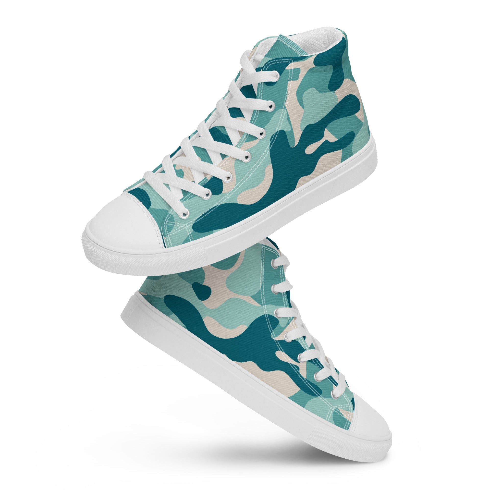 Army Enthusiast Women's High-Top Camouflage Sneakers