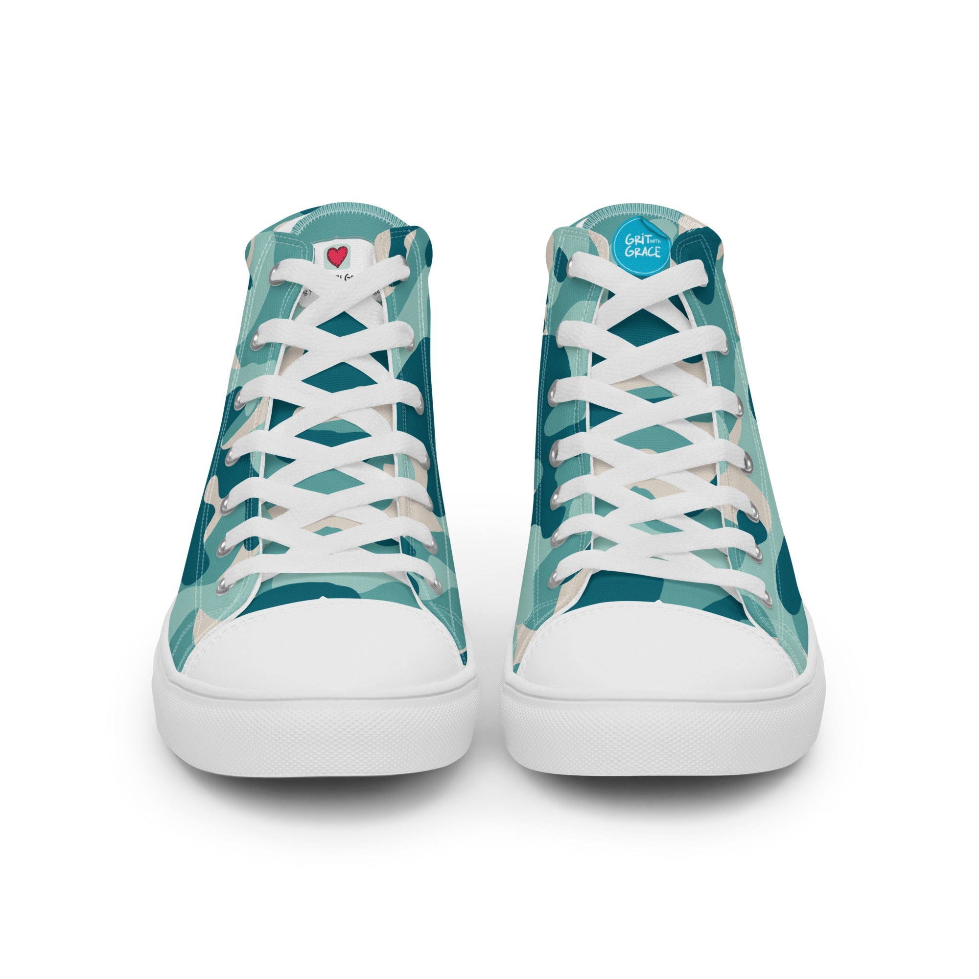 Army Enthusiast Women's High-Top Camouflage Sneakers
