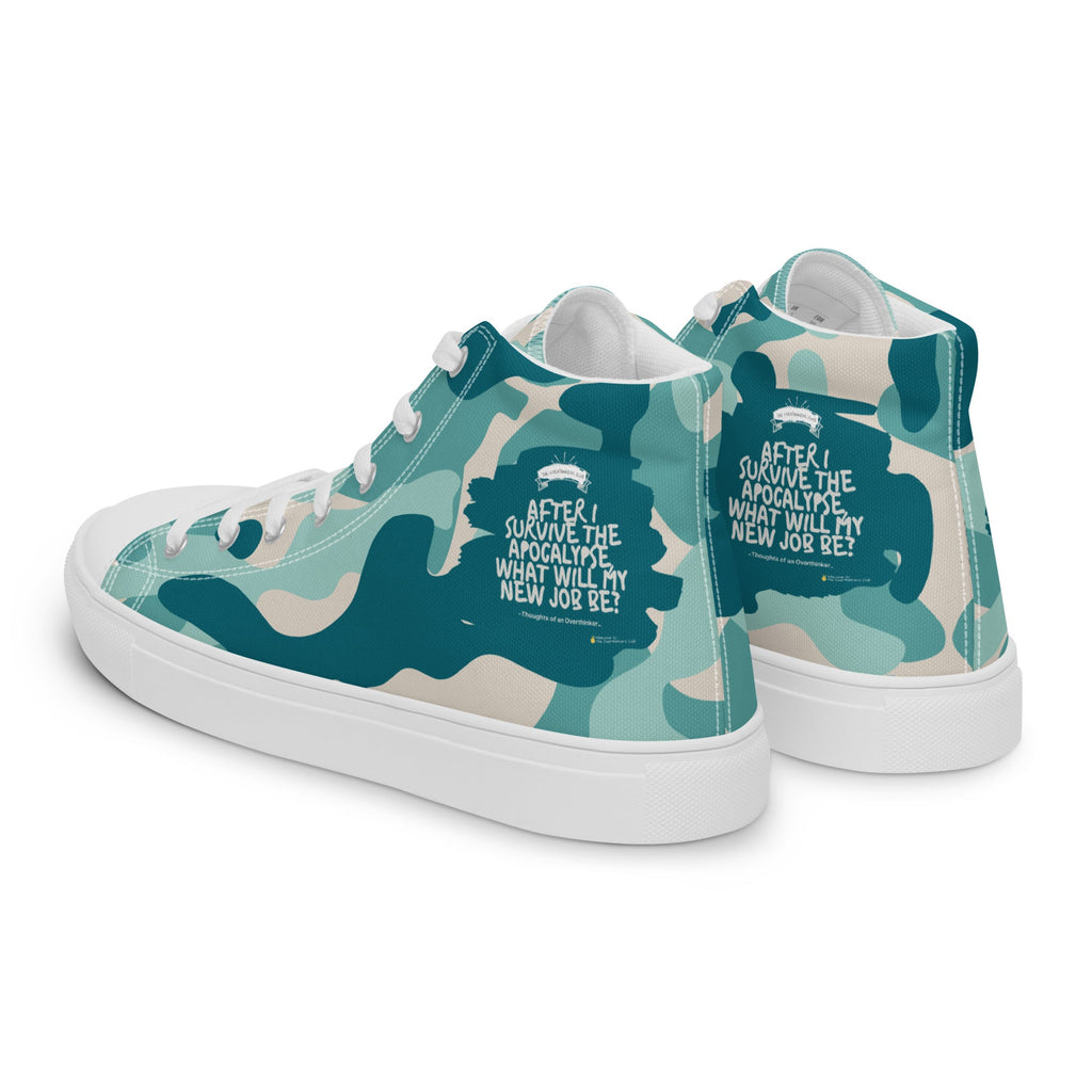 Army Enthusiast Women's High-Top Camouflage Sneakers