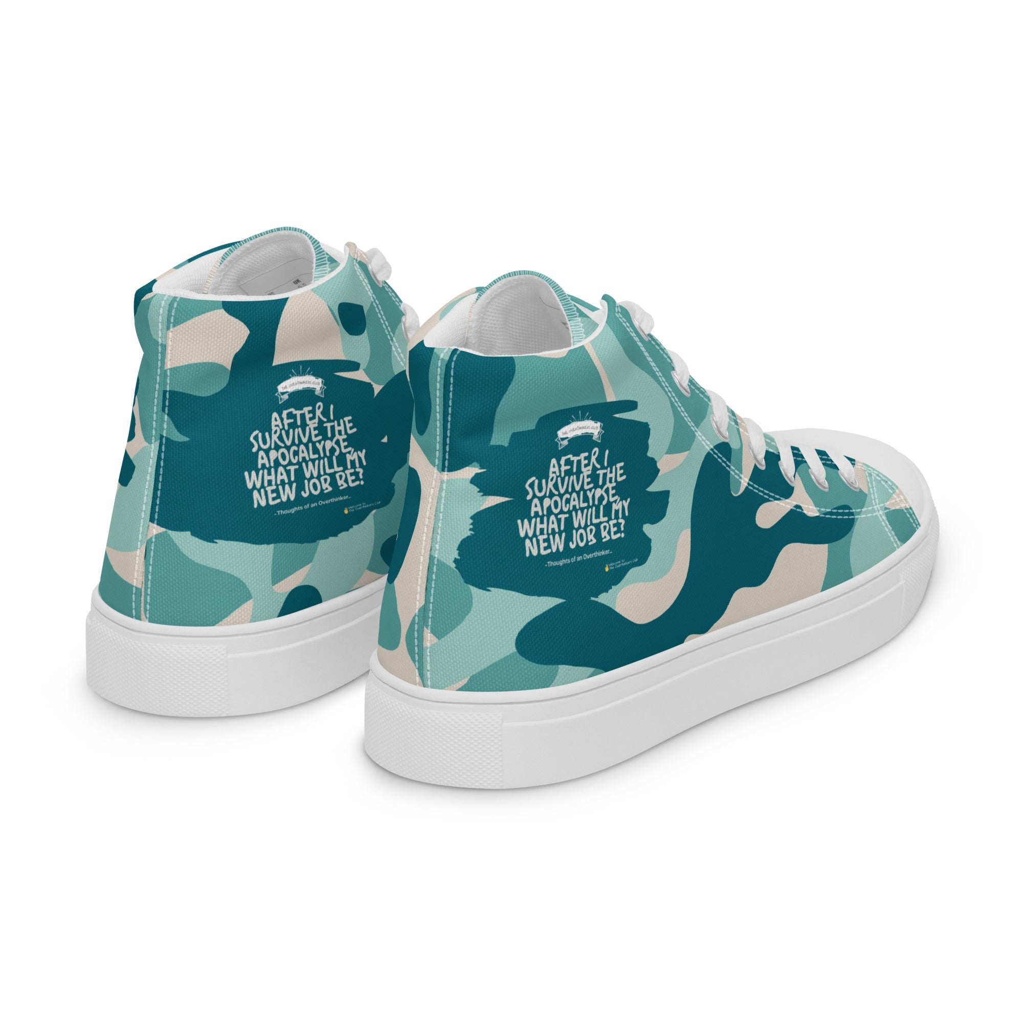 Army Enthusiast Women's High-Top Camouflage Sneakers